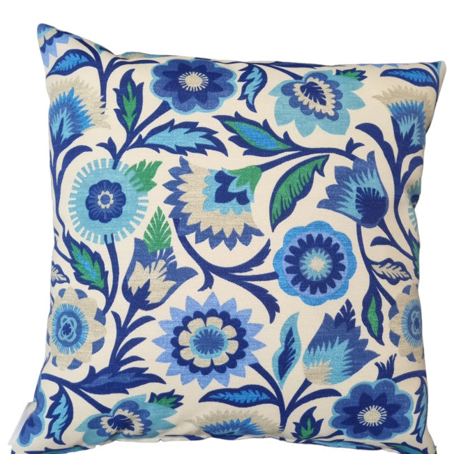 Aqua Green Paisley Outdoor Cushion Cover