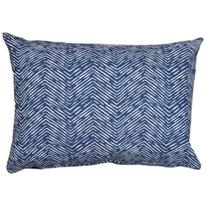 Blue Abstract Chevron Indoor Cushion Cover