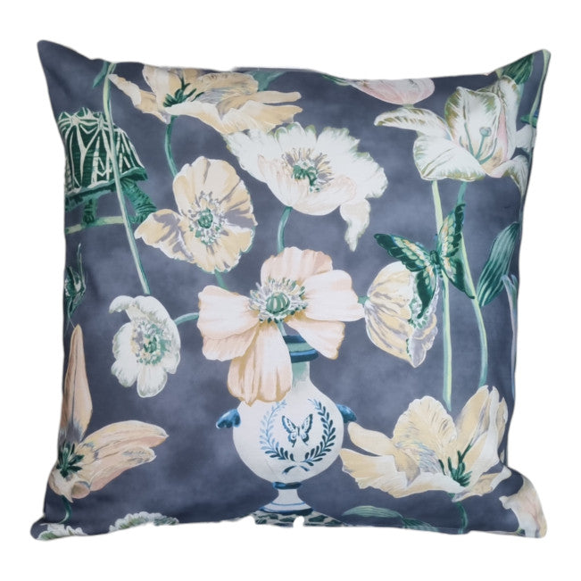 Enchanted Garden Grey Indoor Cushion Cover