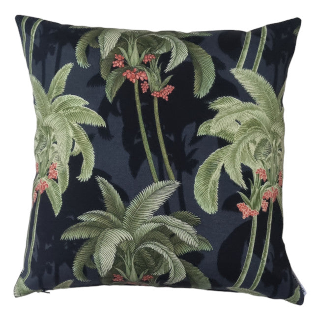 Shadow Palms Black Outdoor Cushion Cover