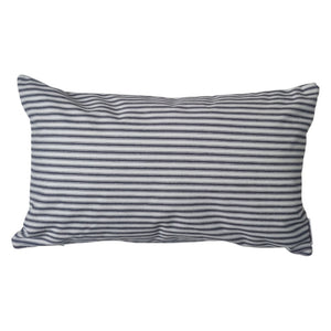 Navy Ticking Stripe Indoor Cushion Cover