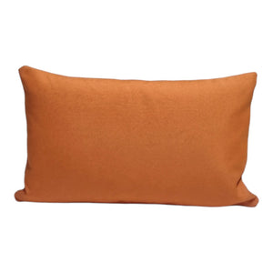 Solid Orange Calippo Lumbar Cushion Cover