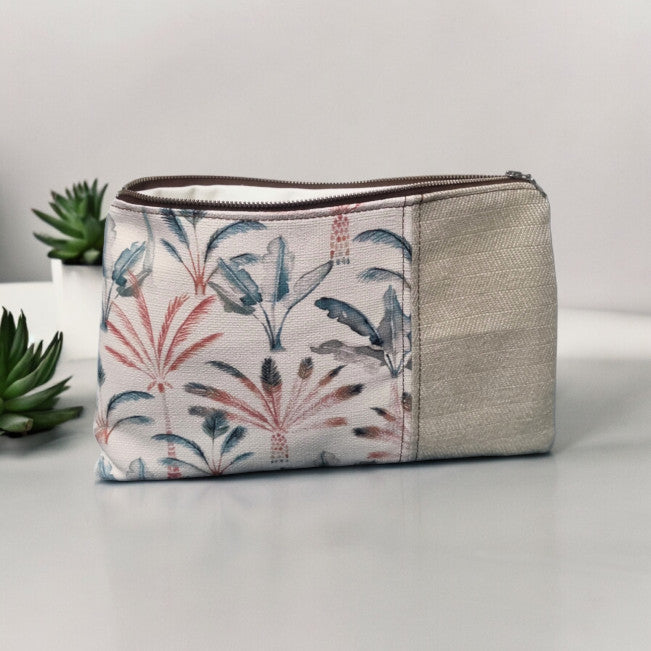 Tan Palm Clutch