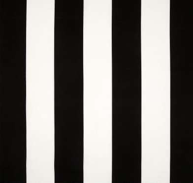 Black and White Striped Cotton