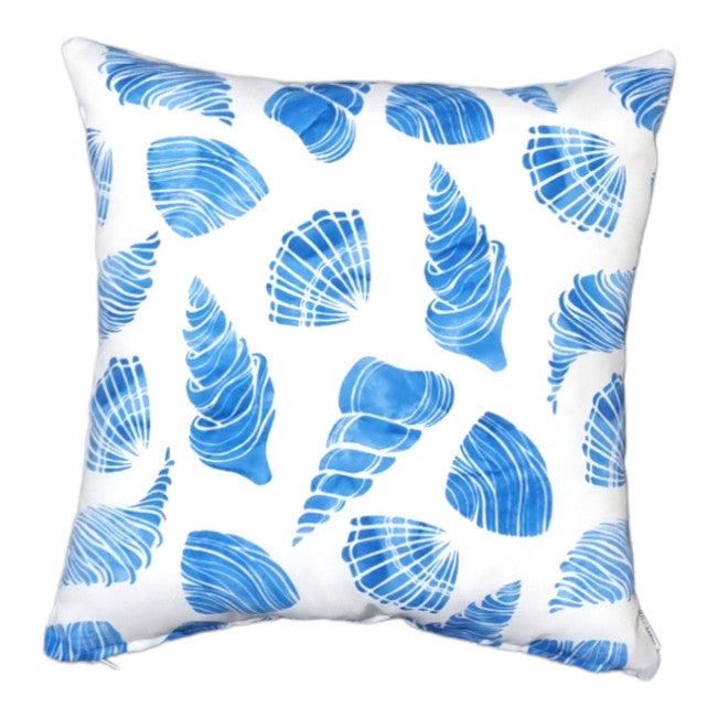 Blue Seashells Outdoor Cushion Cover